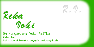 reka voki business card